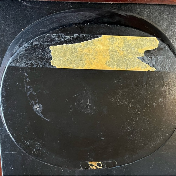 Unique Tole Painted Bowl with Handles - Picture 3 of 3